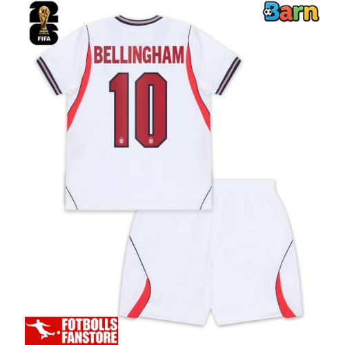 England Jude Bellingham #10 Hemmatröja Barn VM 2026 Kortärmad (+ Korta byxor)