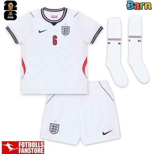 England Marc Guehi #6 Hemmatröja Barn VM 2026 Kortärmad (+ Korta byxor)