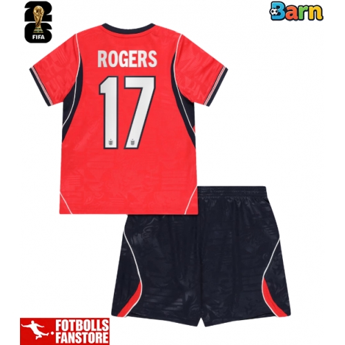 England Morgan Rogers #17 Bortatröja Barn VM 2026 Kortärmad (+ Korta byxor)