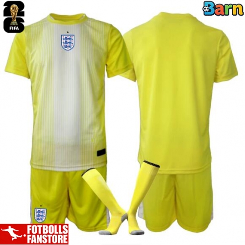 England Målvakt Bortatröja Barn VM 2026 Kortärmad (+ Korta byxor)