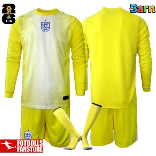 England Målvakt Bortatröja Barn VM 2026 Långärmad (+ Korta byxor)