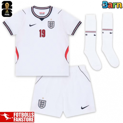 England Ollie Watkins #19 Hemmatröja Barn VM 2026 Kortärmad (+ Korta byxor)