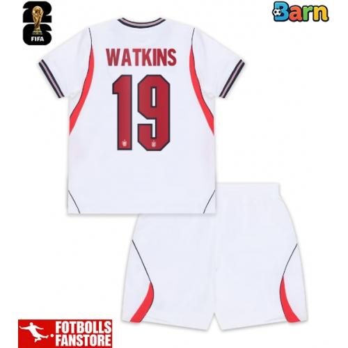 England Ollie Watkins #19 Hemmatröja Barn VM 2026 Kortärmad (+ Korta byxor)