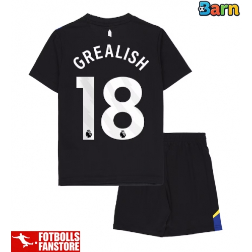 Everton Jack Grealish #18 Tredje Tröja Barn 2025-26 Kortärmad (+ Korta byxor)