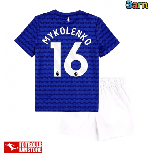 Everton Vitaliy Mykolenko #16 Hemmatröja Barn 2025-26 Kortärmad (+ Korta byxor)