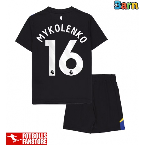 Everton Vitaliy Mykolenko #16 Tredje Tröja Barn 2025-26 Kortärmad (+ Korta byxor)