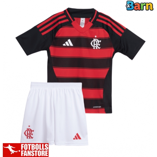 Flamengo Hemmatröja Barn 2025-26 Kortärmad (+ Korta byxor)