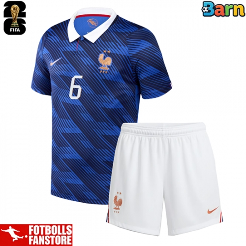 Frankrike Rayan Cherki #24 Hemmatröja Barn VM 2026 Kortärmad (+ Korta byxor)
