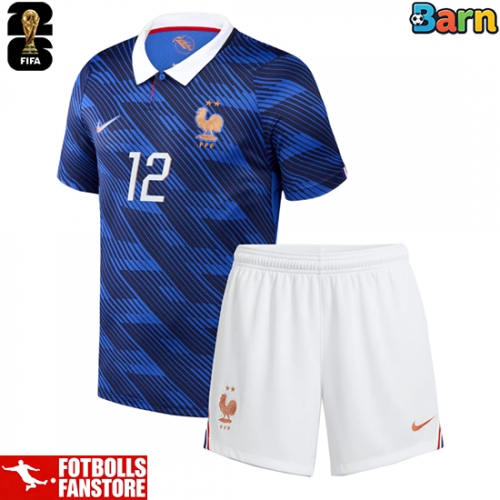 Frankrike William Saliba #17 Hemmatröja Barn VM 2026 Kortärmad (+ Korta byxor)
