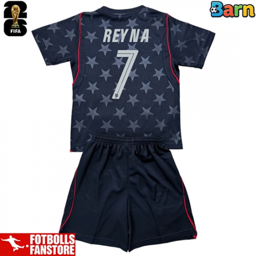 Förenta stater Giovanni Reyna #7 Bortatröja Barn VM 2026 Kortärmad (+ Korta byxor)