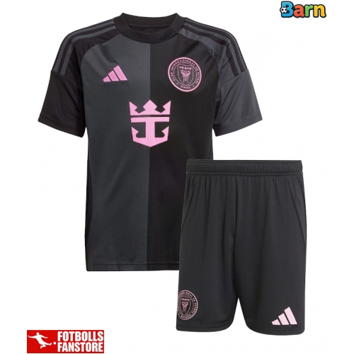 Inter Miami Sergio Busquets #5 Bortatröja Barn 2025-26 Kortärmad (+ Korta byxor)