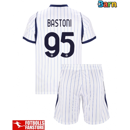Inter Milan Alessandro Bastoni #95 Bortatröja Barn 2026-27 Kortärmad (+ Korta byxor)