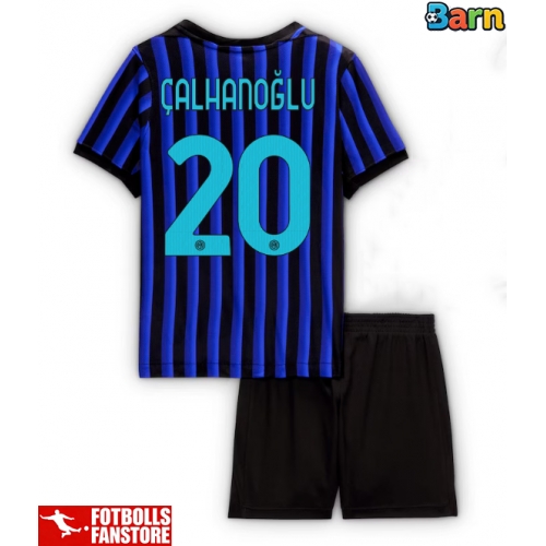 Inter Milan Hakan Calhanoglu #20 Hemmatröja Barn 2025-26 Kortärmad (+ Korta byxor)