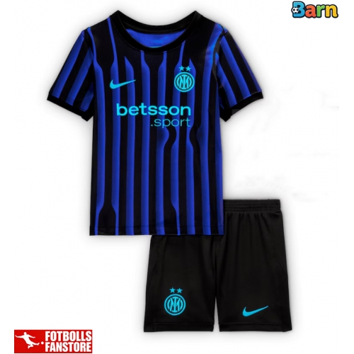 Inter Milan Hemmatröja Barn 2025-26 Kortärmad (+ Korta byxor)