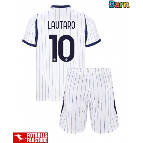 Inter Milan Lautaro Martinez #10 Bortatröja Barn 2026-27 Kortärmad (+ Korta byxor)