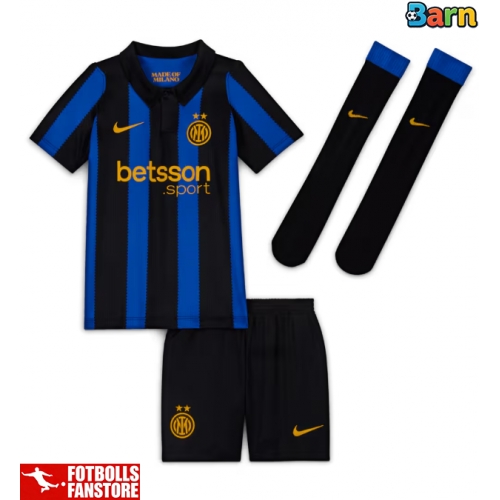 Inter Milan Lautaro Martinez #10 Hemmatröja Barn 2026-27 Kortärmad (+ Korta byxor)