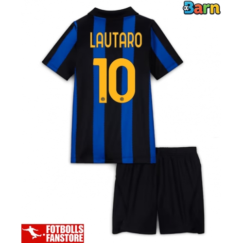 Inter Milan Lautaro Martinez #10 Hemmatröja Barn 2026-27 Kortärmad (+ Korta byxor)