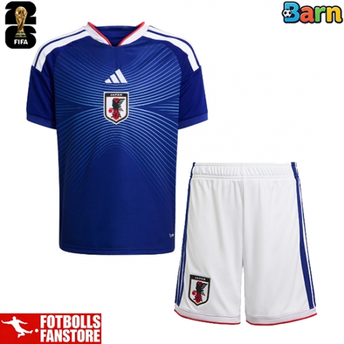 Japan Hemmatröja Barn VM 2026 Kortärmad (+ Korta byxor)