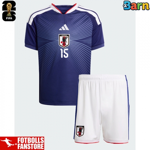 Japan Hiroki Ito #21 Hemmatröja Barn VM 2026 Kortärmad (+ Korta byxor)