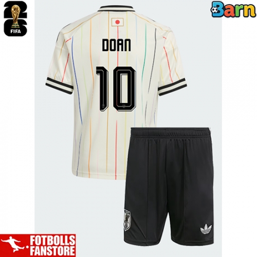 Japan Ritsu Doan #10 Bortatröja Barn VM 2026 Kortärmad (+ Korta byxor)