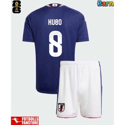Japan Takefusa Kubo #8 Hemmatröja Barn VM 2026 Kortärmad (+ Korta byxor)