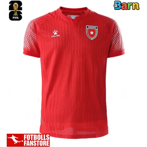 Jordanien Bortatröja Barn VM 2026 Kortärmad (+ Korta byxor)