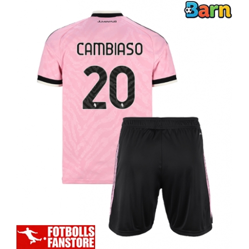 Juventus Andrea Cambiaso #20 Bortatröja Barn 2026-27 Kortärmad (+ Korta byxor)