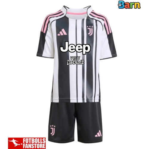 Juventus Federico Gatti #4 Hemmatröja Barn 2025-26 Kortärmad (+ Korta byxor)