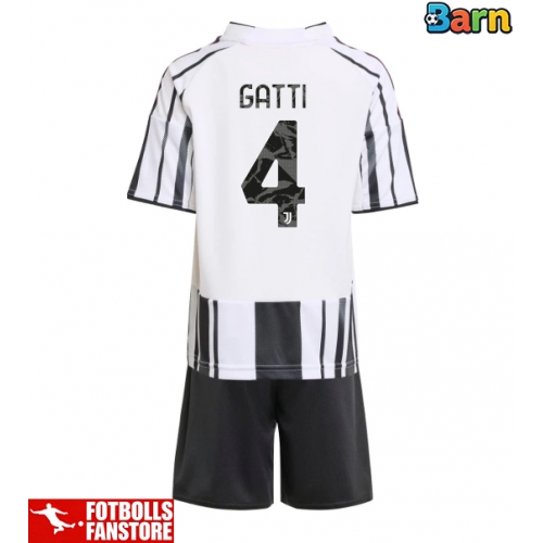Juventus Federico Gatti #4 Hemmatröja Barn 2025-26 Kortärmad (+ Korta byxor)