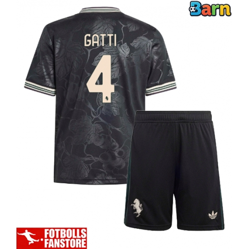 Juventus Federico Gatti #4 Tredje Tröja Barn 2025-26 Kortärmad (+ Korta byxor)