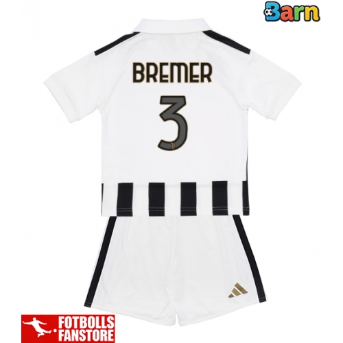 Juventus Gleison Bremer #3 Hemmatröja Barn 2026-27 Kortärmad (+ Korta byxor)