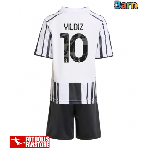 Juventus Kenan Yildiz #10 Hemmatröja Barn 2025-26 Kortärmad (+ Korta byxor)