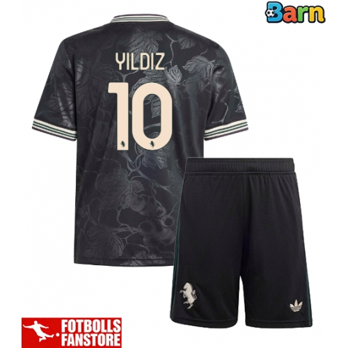 Juventus Kenan Yildiz #10 Tredje Tröja Barn 2025-26 Kortärmad (+ Korta byxor)