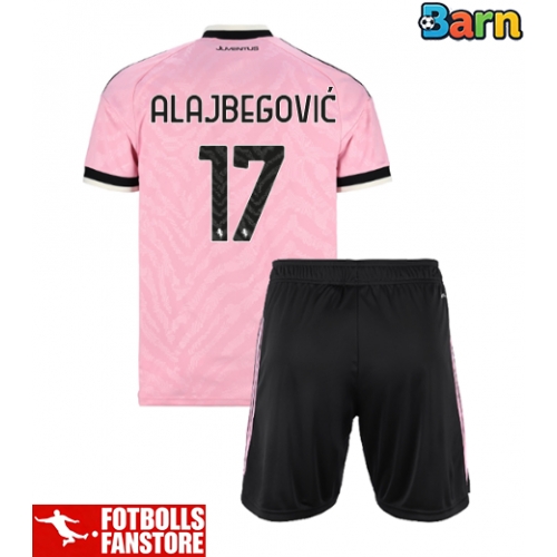 Juventus Kerim Alajbegovic #17 Bortatröja Barn 2026-27 Kortärmad (+ Korta byxor)