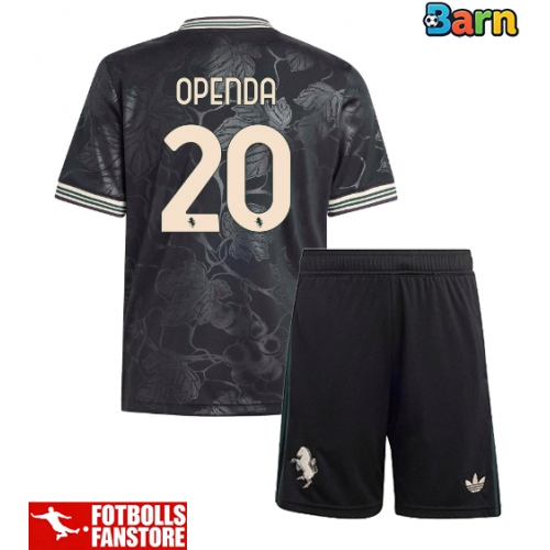 Juventus Lois Openda #20 Tredje Tröja Barn 2025-26 Kortärmad (+ Korta byxor)