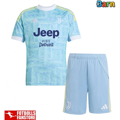 Juventus Manuel Locatelli #5 Bortatröja Barn 2025-26 Kortärmad (+ Korta byxor)