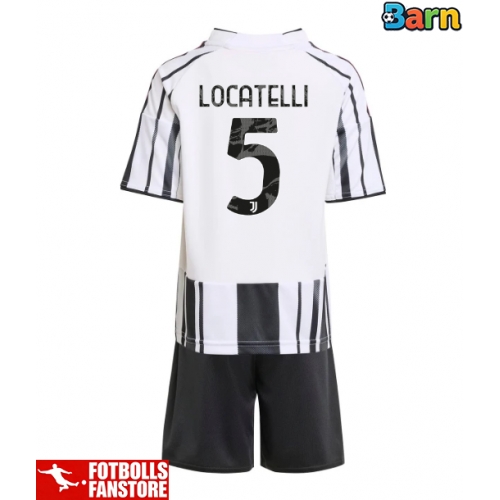 Juventus Manuel Locatelli #5 Hemmatröja Barn 2025-26 Kortärmad (+ Korta byxor)