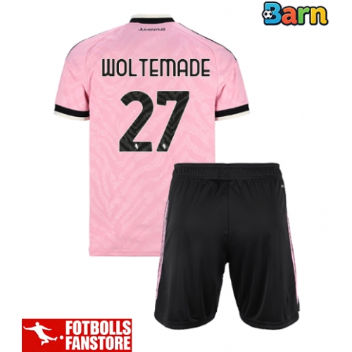 Juventus Nick Woltemade #27 Bortatröja Barn 2026-27 Kortärmad (+ Korta byxor)