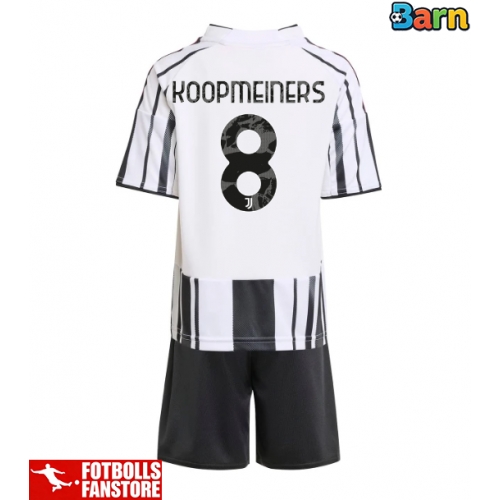 Juventus Teun Koopmeiners #8 Hemmatröja Barn 2025-26 Kortärmad (+ Korta byxor)