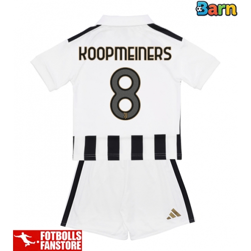 Juventus Teun Koopmeiners #8 Hemmatröja Barn 2026-27 Kortärmad (+ Korta byxor)