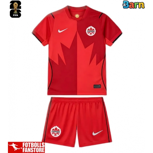 Kanada Hemmatröja Barn VM 2026 Kortärmad (+ Korta byxor)