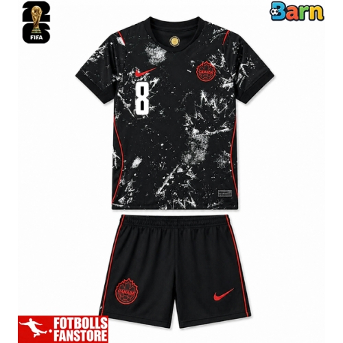 Kanada Ismael Kone #8 Bortatröja Barn VM 2026 Kortärmad (+ Korta byxor)