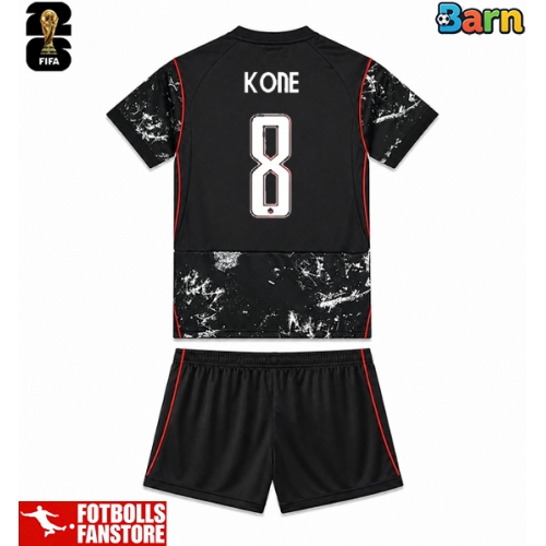 Kanada Ismael Kone #8 Bortatröja Barn VM 2026 Kortärmad (+ Korta byxor)