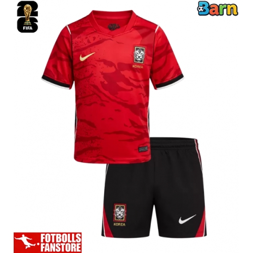 Korea Hemmatröja Barn VM 2026 Kortärmad (+ Korta byxor)