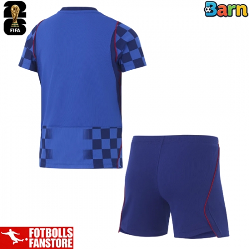 Kroatien Bortatröja Barn VM 2026 Kortärmad (+ Korta byxor)