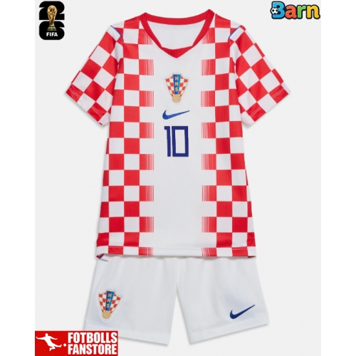 Kroatien Luka Modric #10 Hemmatröja Barn VM 2026 Kortärmad (+ Korta byxor)