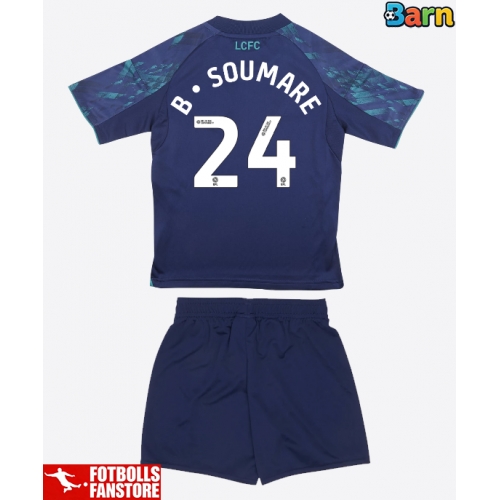 Leicester City Boubakary Soumare #24 Bortatröja Barn 2025-26 Kortärmad (+ Korta byxor)