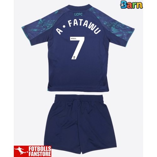Leicester City Issahaku Fatawu #7 Bortatröja Barn 2025-26 Kortärmad (+ Korta byxor)