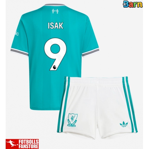 Liverpool Alexander Isak #9 Tredje Tröja Barn 2025-26 Kortärmad (+ Korta byxor)