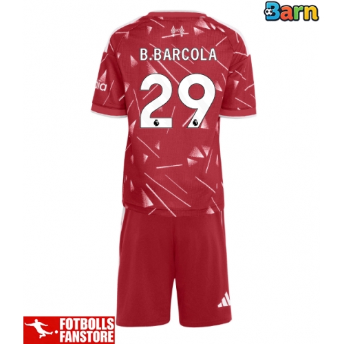 Liverpool Bradley Barcola #29 Hemmatröja Barn 2026-27 Kortärmad (+ Korta byxor)